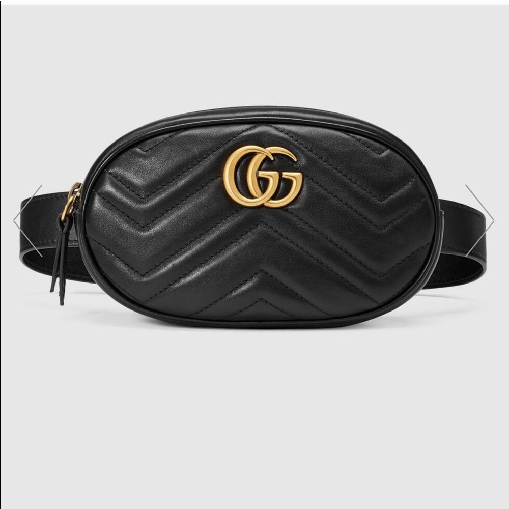 Gucci Marmont matelassé leather belt bag, 85 CM